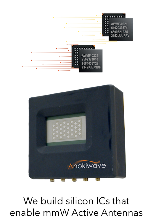 Anokiwave’s highest performing and low-cost millimeter-wave silicon ICs now available for India’s 26 GHz 5G radios